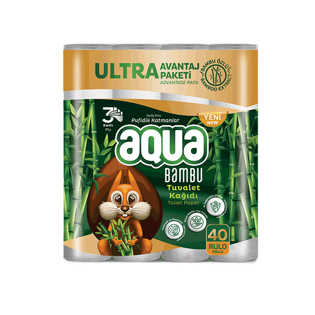 aqua bambu 40'l Tuvalet Kad