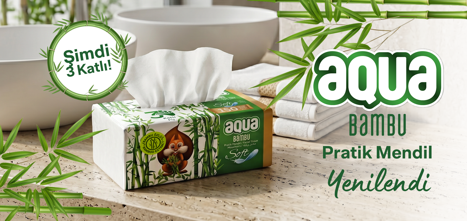 AQUA Bambu Pratik Mendil